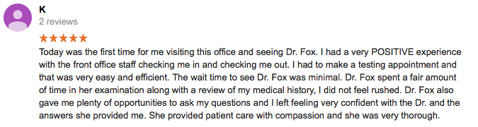 Dr Fox Review - 5 Stars