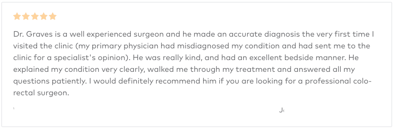 Dr Graves Review - 5 Stars